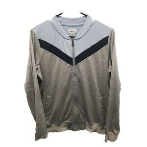 American Eagle Outfitters Mens Gray Long Sleeve Zip Sweater Jacket Size Medium